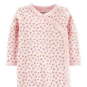 🐸 NWT Carter’s 9mos Dainty Flower Footed